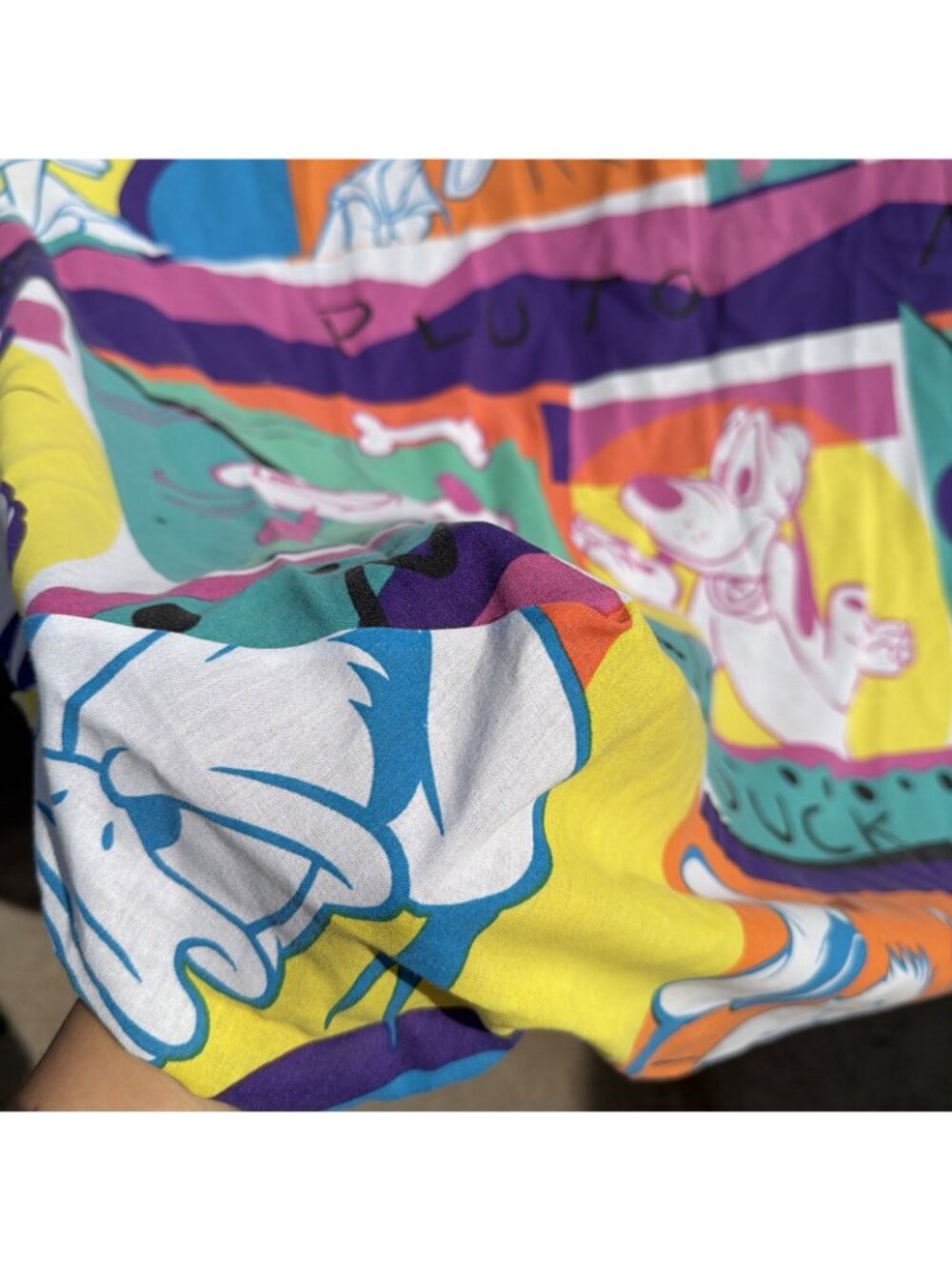 Vintage 90s Disney Mickey Sports Reversible Twin Comforter Blanket Bedding Set - Picture 14 of 15